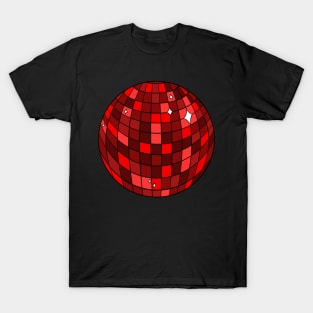 Red Disco Ball T-Shirt